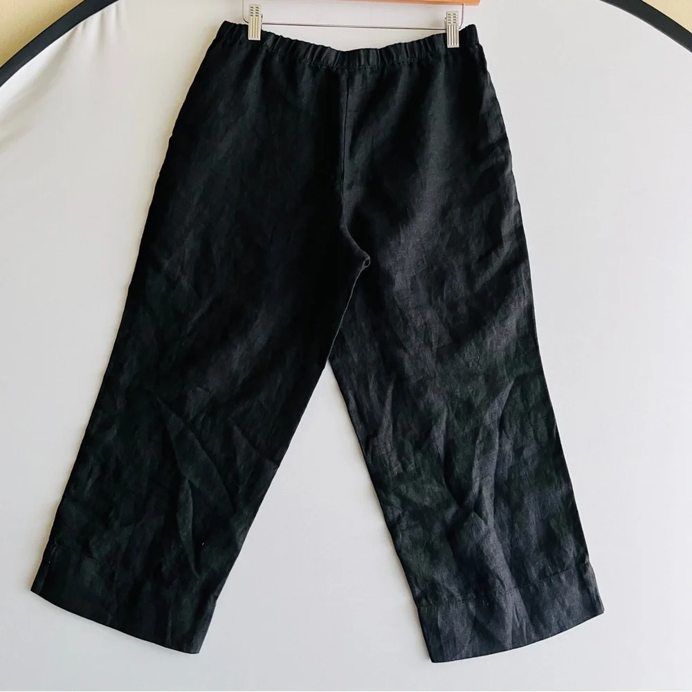 J. Jill Black Wide Leg Pants - Picture 2 of 9